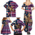 Custom Texas Christmas Family Matching Summer Maxi Dress and Hawaiian Shirt Cowboy With Santa Claus In Space - Wonder Print Shop