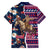 Custom Texas Christmas Family Matching Summer Maxi Dress and Hawaiian Shirt Cowboy With Santa Claus In Space - Wonder Print Shop