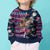 Custom Texas Christmas Kid Ugly Christmas Sweater Cowboy With Santa Claus In Space - Wonder Print Shop