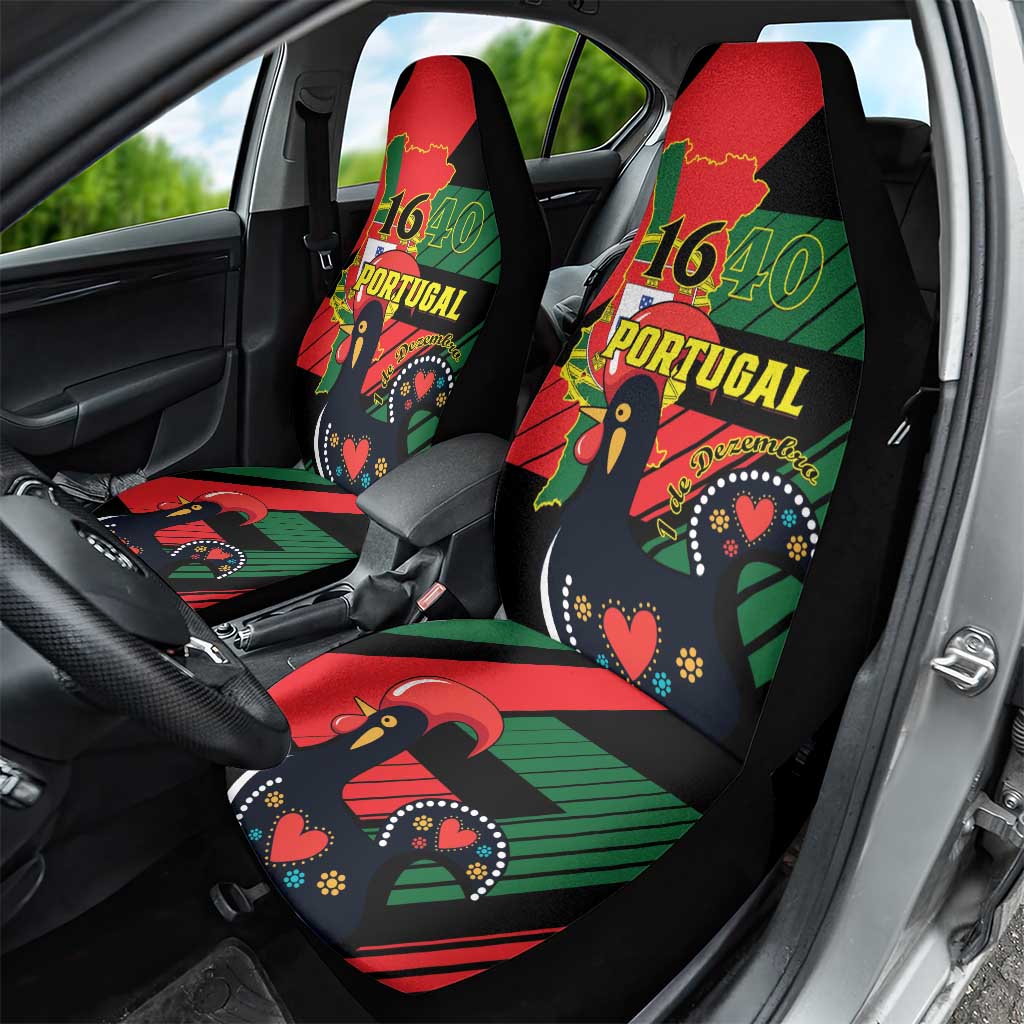 Personalized Portugal 1640 Car Seat Cover 1 De Dezembro Independence Day - Wonder Print Shop