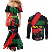 Personalized Portugal 1640 Couples Matching Mermaid Dress and Long Sleeve Button Shirt 1 De Dezembro Independence Day