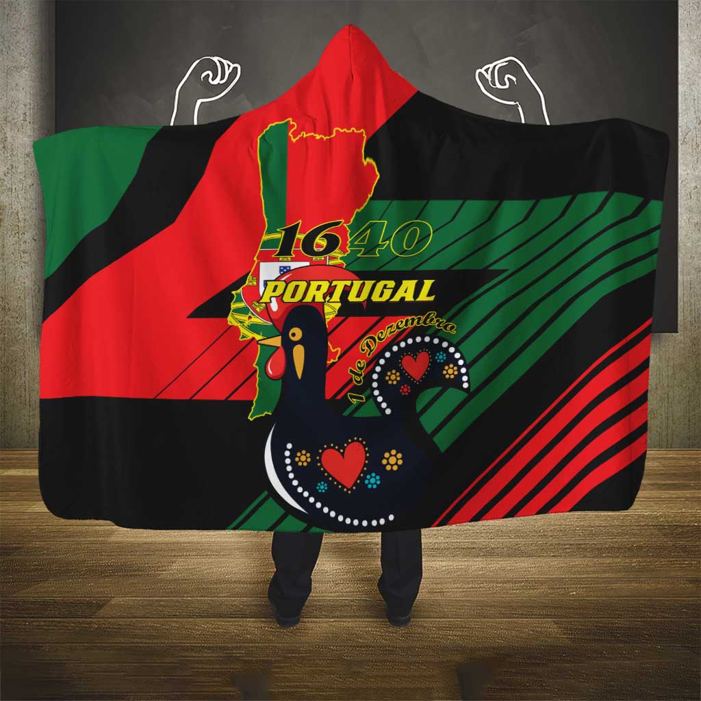 Personalized Portugal 1640 Hooded Blanket 1 De Dezembro Independence Day
