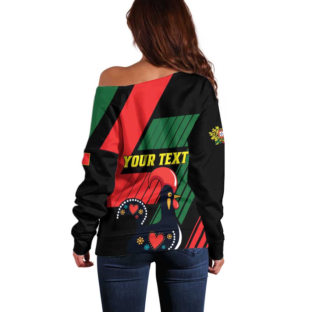 Personalized Portugal 1640 Off Shoulder Sweater 1 De Dezembro Independence Day - Wonder Print Shop