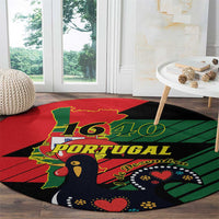 Personalized Portugal 1640 Round Carpet 1 De Dezembro Independence Day