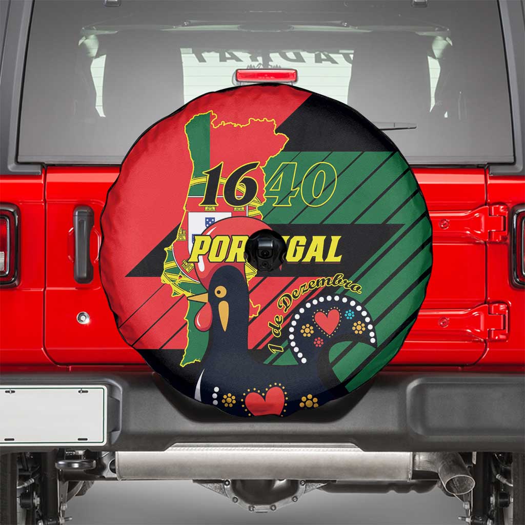 Personalized Portugal 1640 Spare Tire Cover 1 De Dezembro Independence Day - Wonder Print Shop
