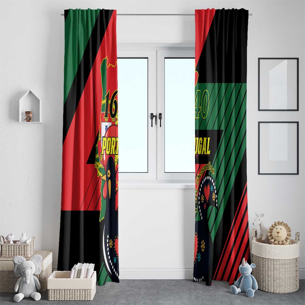 Personalized Portugal 1640 Window Curtain 1 De Dezembro Independence Day - Wonder Print Shop