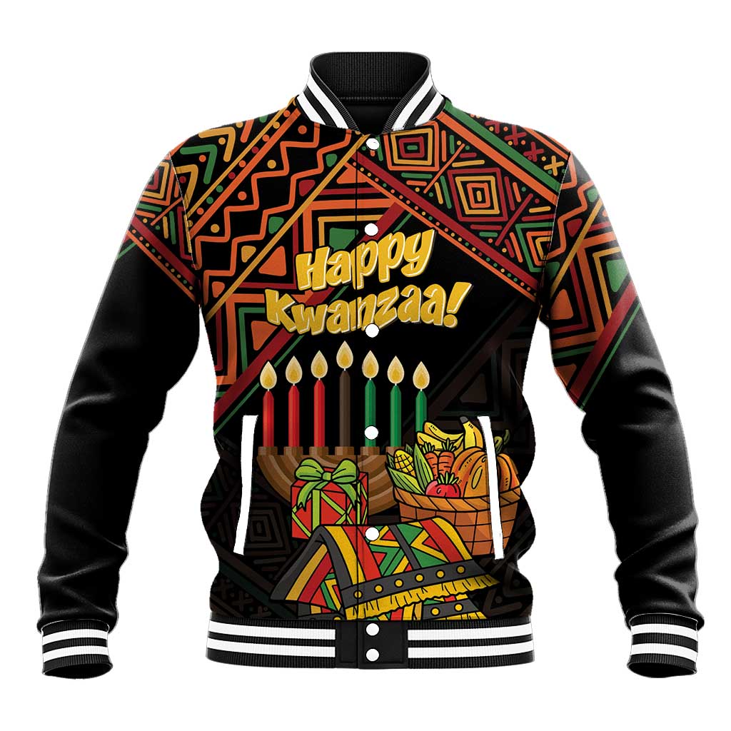 Personalized African Happy Kwanzaa Baseball Jacket - Wonder Print Shop