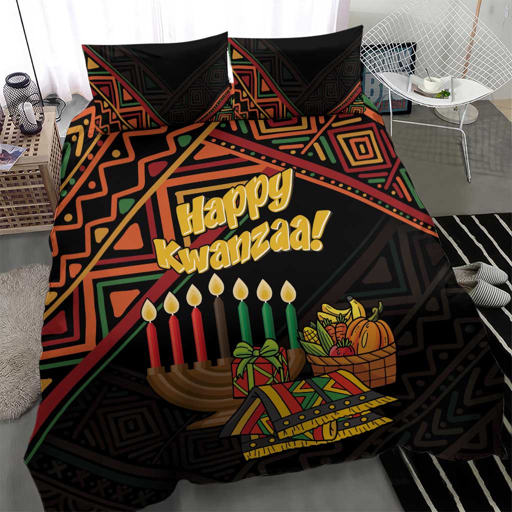 Personalized African Happy Kwanzaa Bedding Set - Wonder Print Shop
