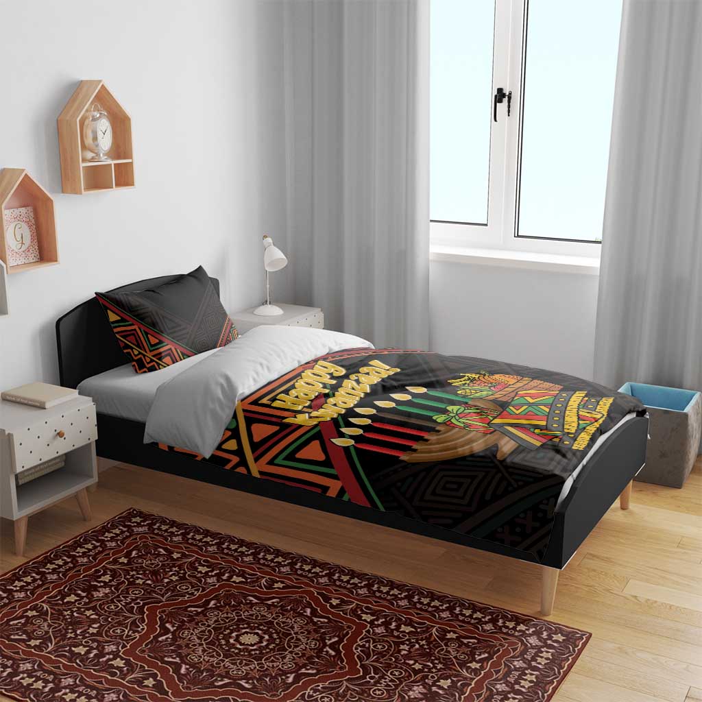 Personalized African Happy Kwanzaa Bedding Set - Wonder Print Shop