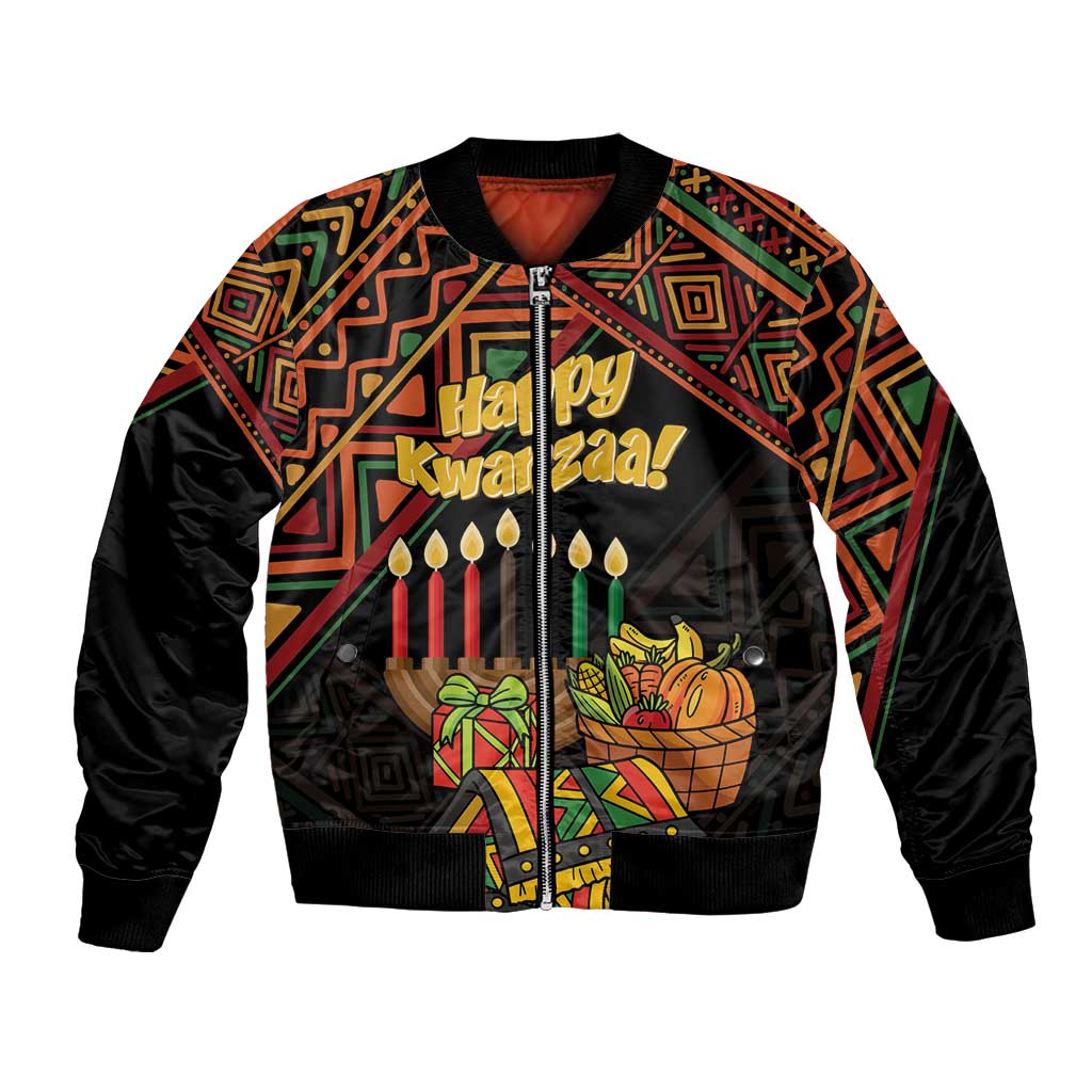 Personalized African Happy Kwanzaa Bomber Jacket - Wonder Print Shop