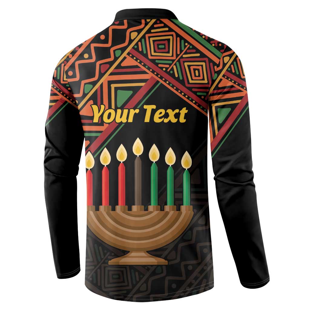 Personalized African Happy Kwanzaa Button Sweatshirt - Wonder Print Shop