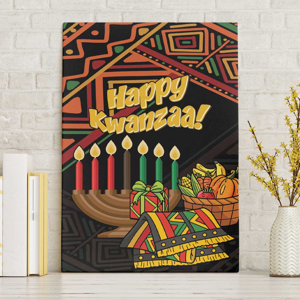 Personalized African Happy Kwanzaa Canvas Wall Art - Wonder Print Shop