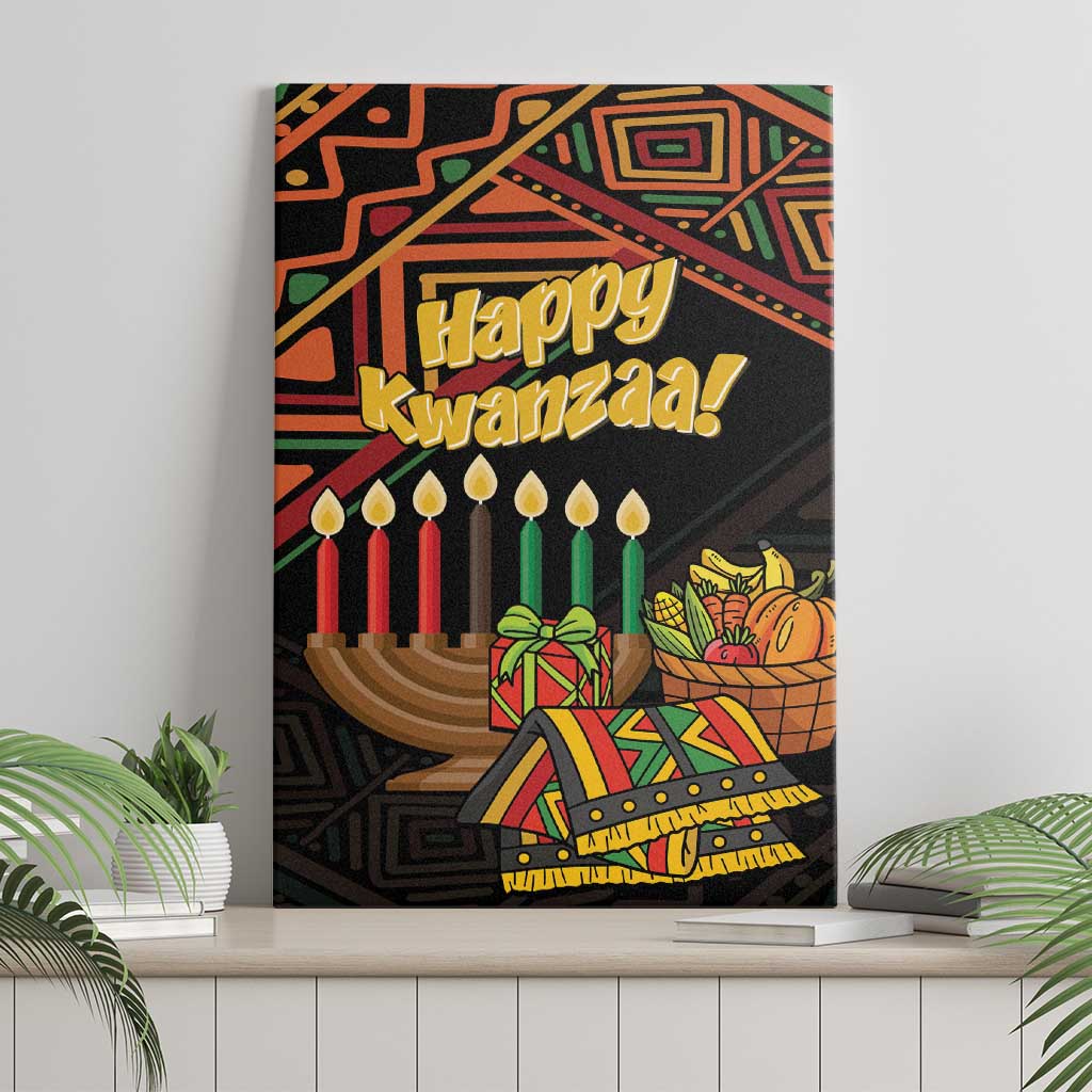 Personalized African Happy Kwanzaa Canvas Wall Art - Wonder Print Shop
