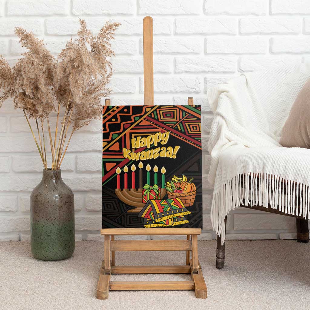 Personalized African Happy Kwanzaa Canvas Wall Art - Wonder Print Shop