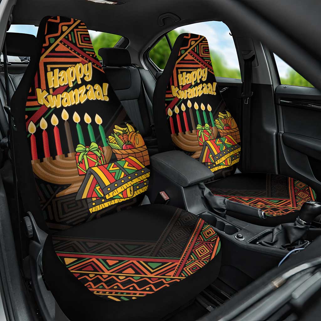 Personalized African Happy Kwanzaa Car Seat Cover - Wonder Print Shop