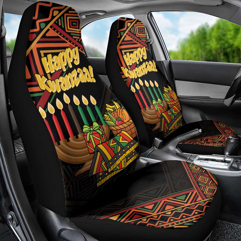 Personalized African Happy Kwanzaa Car Seat Cover - Wonder Print Shop