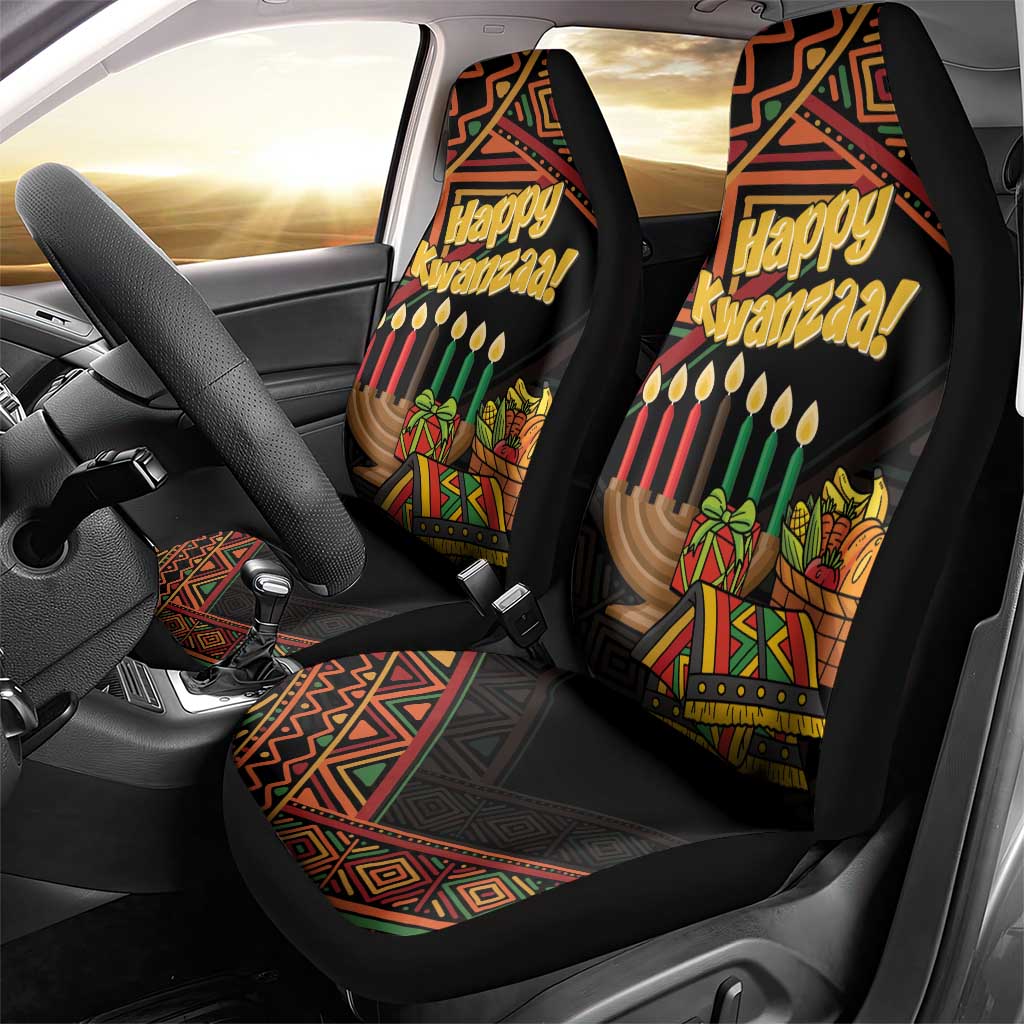 Personalized African Happy Kwanzaa Car Seat Cover - Wonder Print Shop