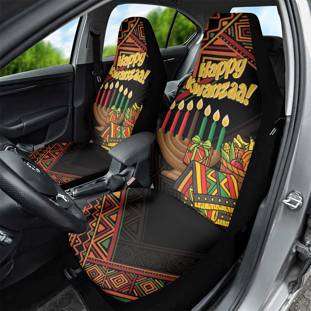 Personalized African Happy Kwanzaa Car Seat Cover - Wonder Print Shop