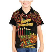 Personalized African Happy Kwanzaa Family Matching Mermaid Dress and Hawaiian Shirt - Wonder Print Shop