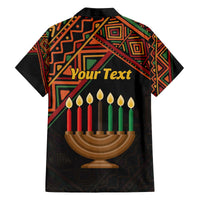Personalized African Happy Kwanzaa Family Matching Off The Shoulder Long Sleeve Dress and Hawaiian Shirt - Wonder Print Shop
