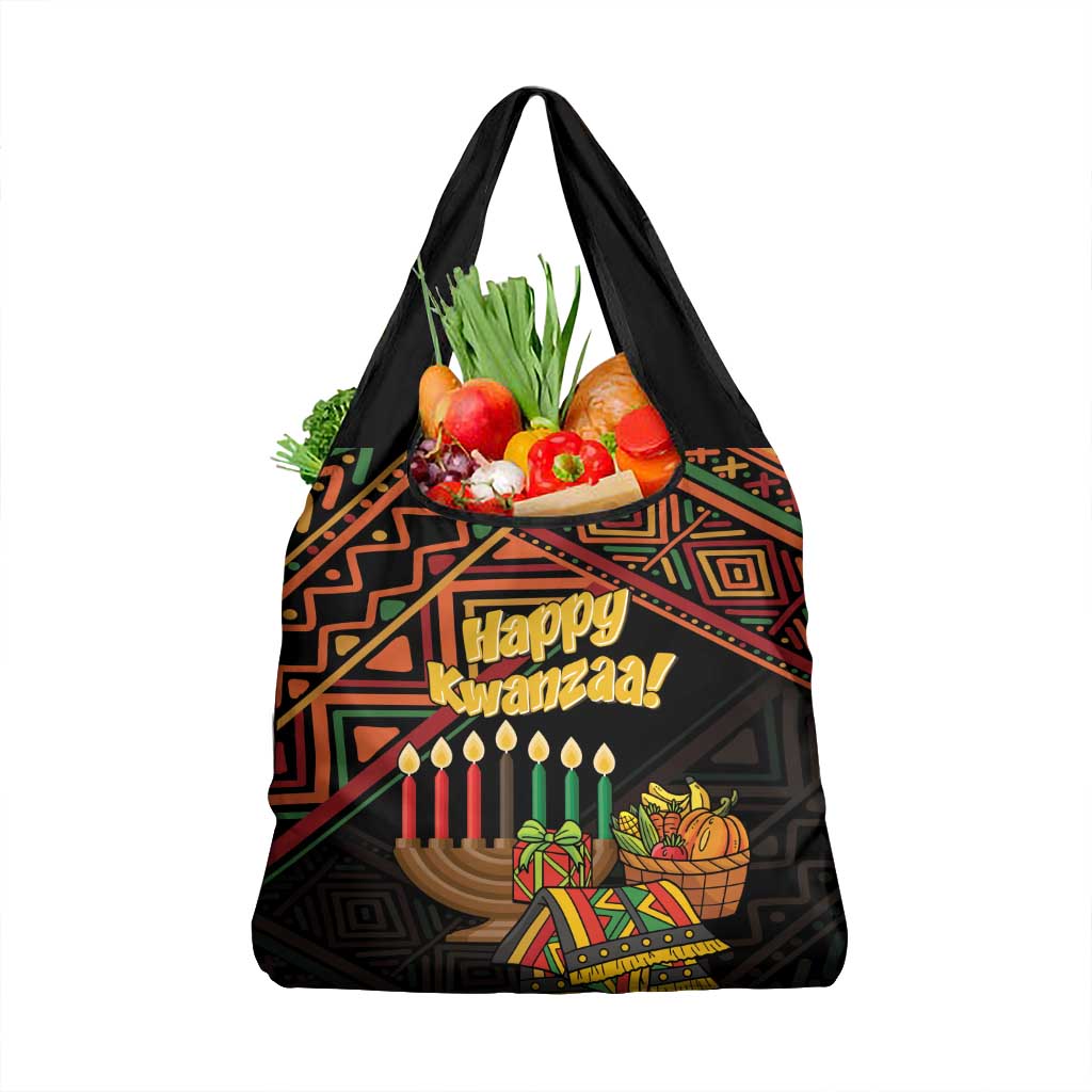 African Happy Kwanzaa Grocery Bag