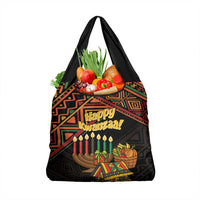 African Happy Kwanzaa Grocery Bag