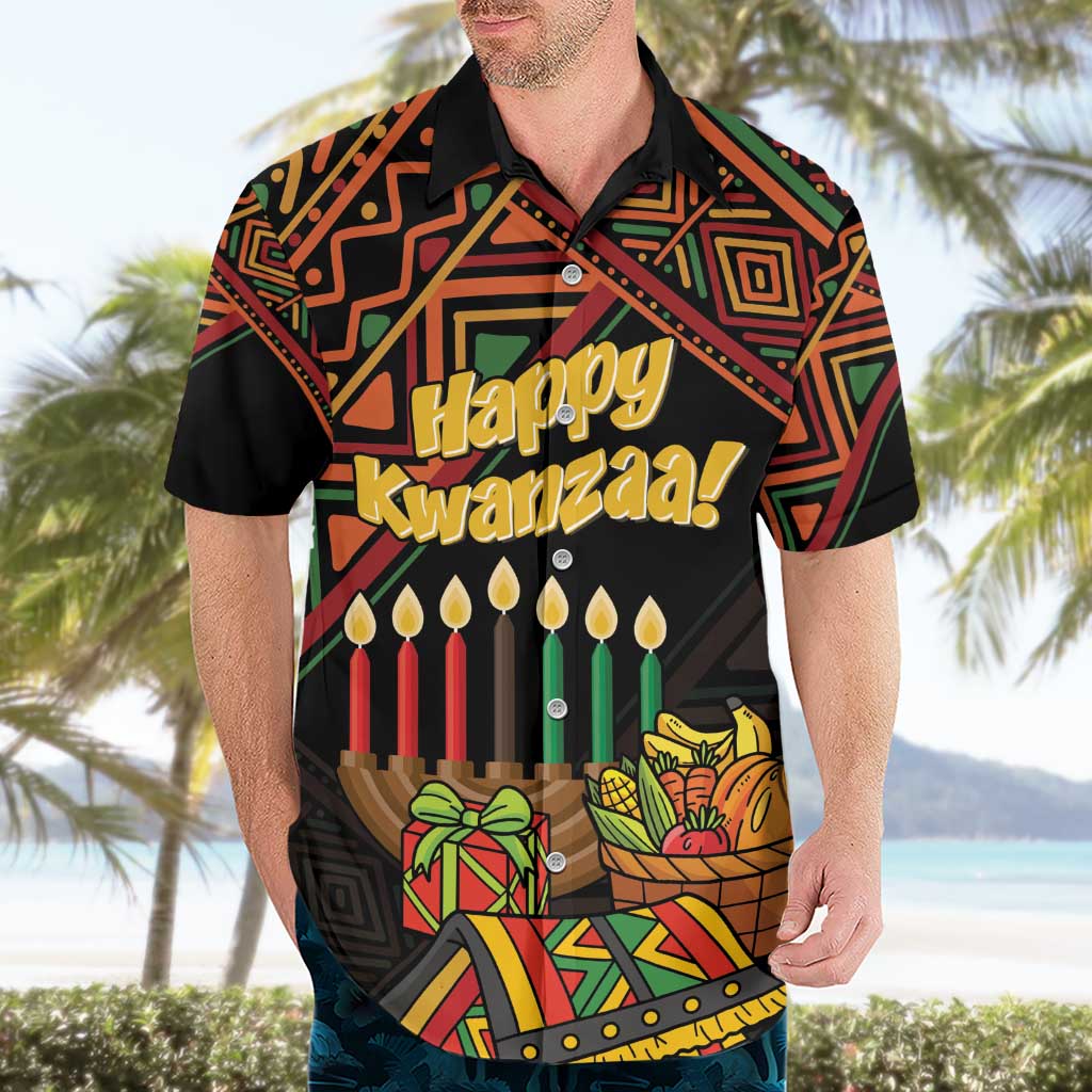Personalized African Happy Kwanzaa Hawaiian Shirt - Wonder Print Shop