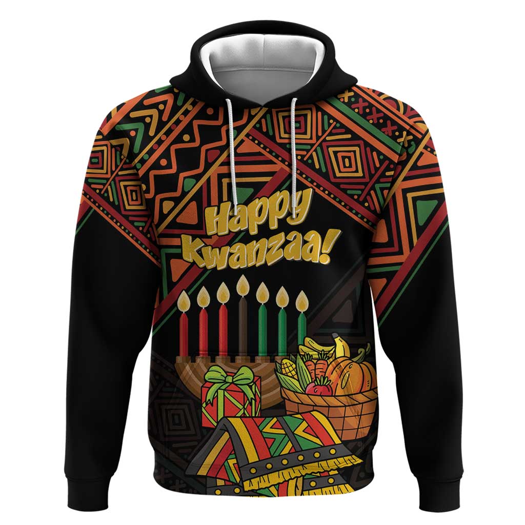 Personalized African Happy Kwanzaa Hoodie - Wonder Print Shop