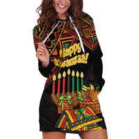 Personalized African Happy Kwanzaa Hoodie Dress - Wonder Print Shop