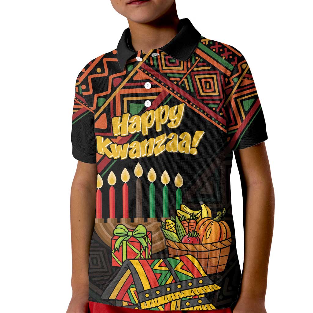 Personalized African Happy Kwanzaa Kid Polo Shirt - Wonder Print Shop