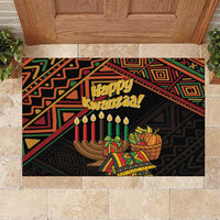 Personalized African Happy Kwanzaa Rubber Doormat - Wonder Print Shop