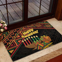 Personalized African Happy Kwanzaa Rubber Doormat - Wonder Print Shop