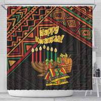 Personalized African Happy Kwanzaa Shower Curtain