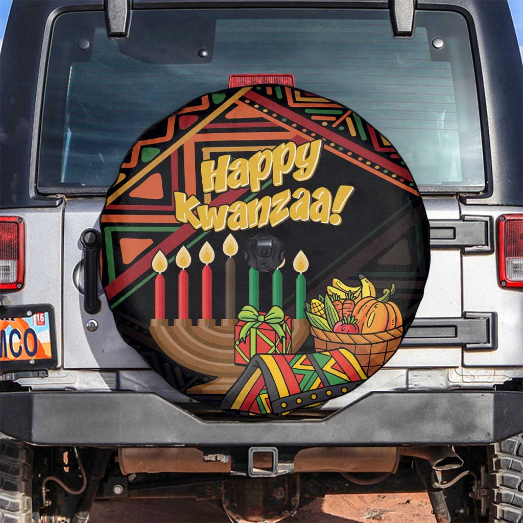 Personalized African Happy Kwanzaa Spare Tire Cover - Wonder Print Shop