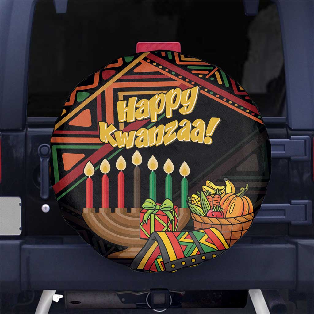 Personalized African Happy Kwanzaa Spare Tire Cover - Wonder Print Shop