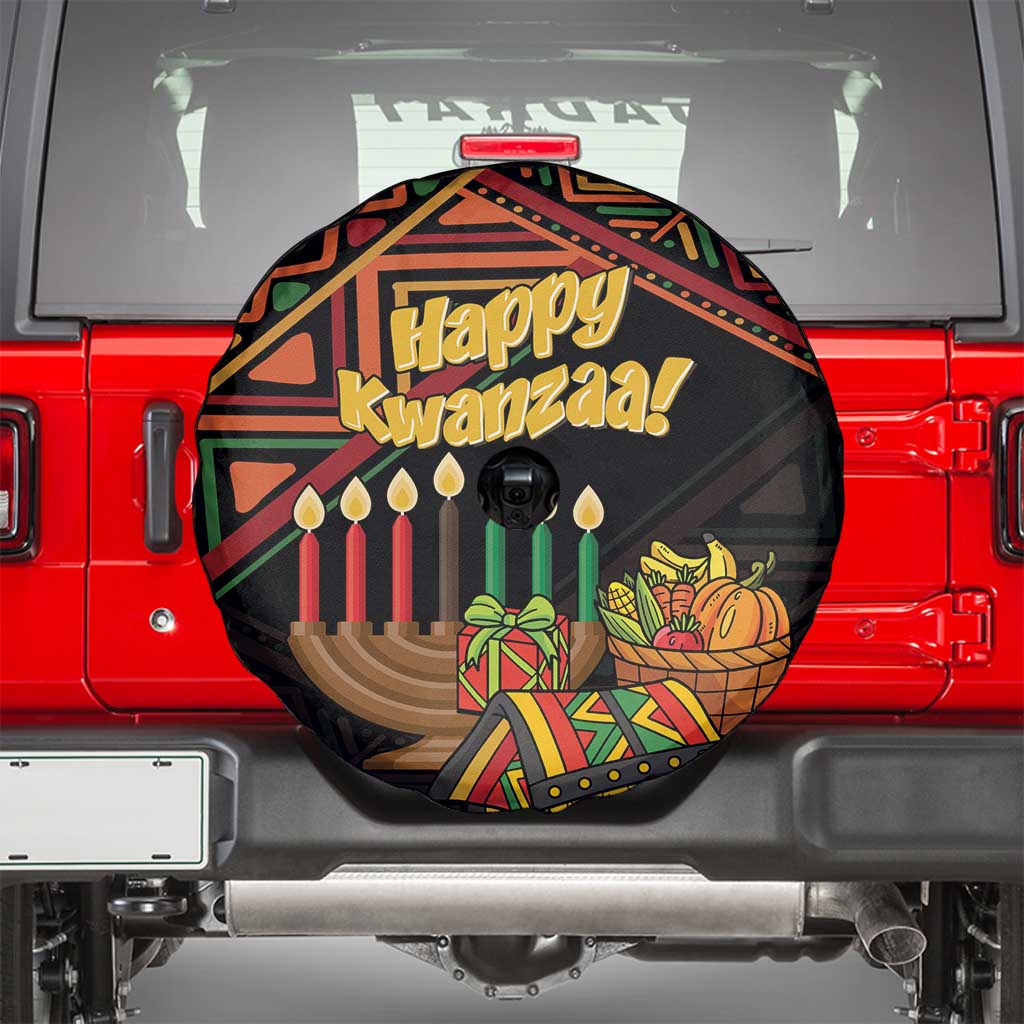 Personalized African Happy Kwanzaa Spare Tire Cover - Wonder Print Shop