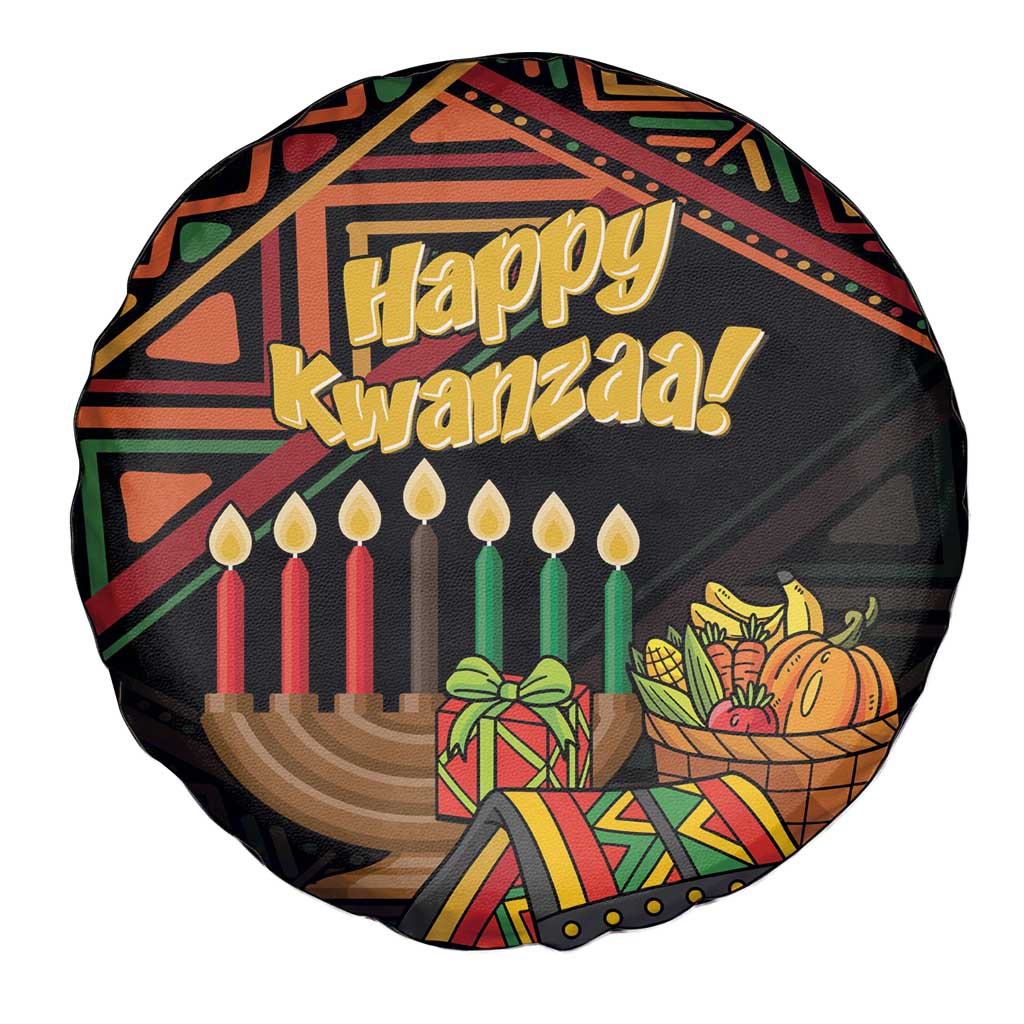 Personalized African Happy Kwanzaa Spare Tire Cover - Wonder Print Shop