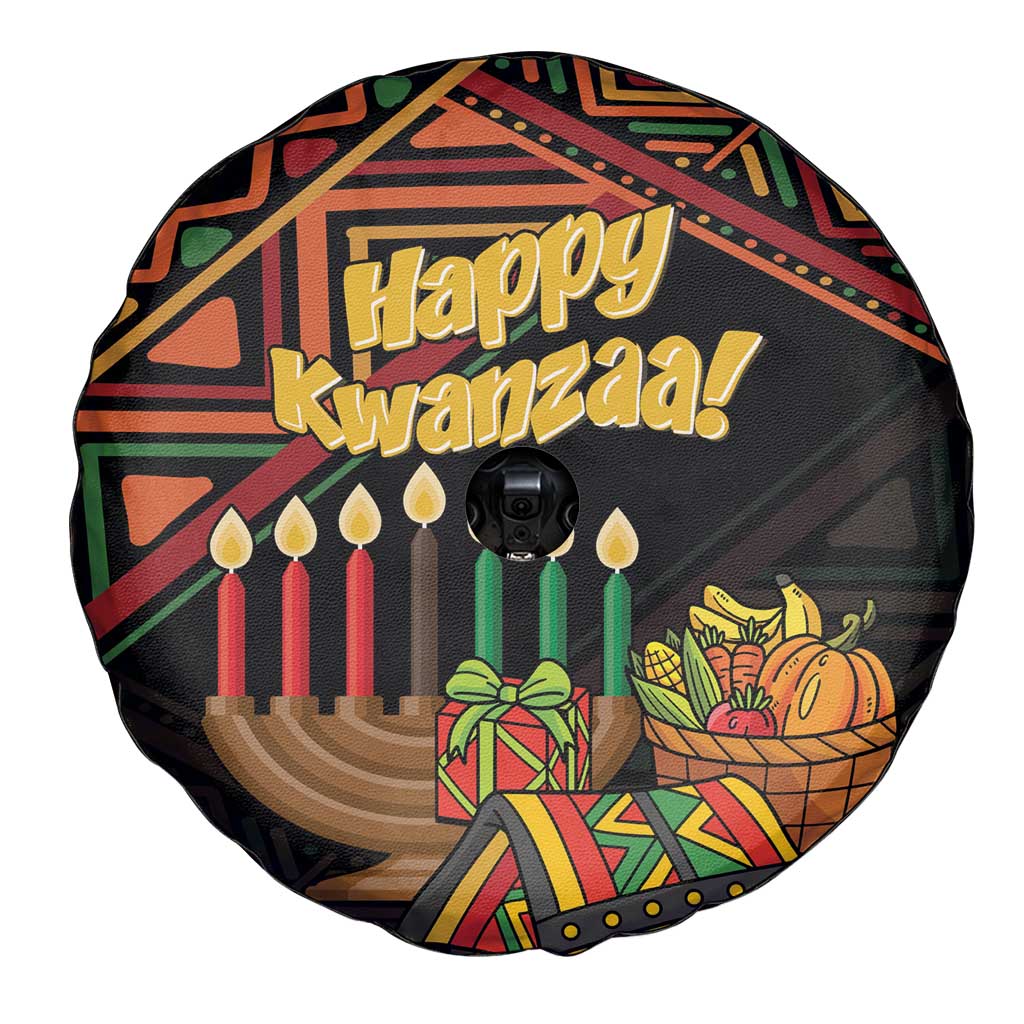 Personalized African Happy Kwanzaa Spare Tire Cover - Wonder Print Shop