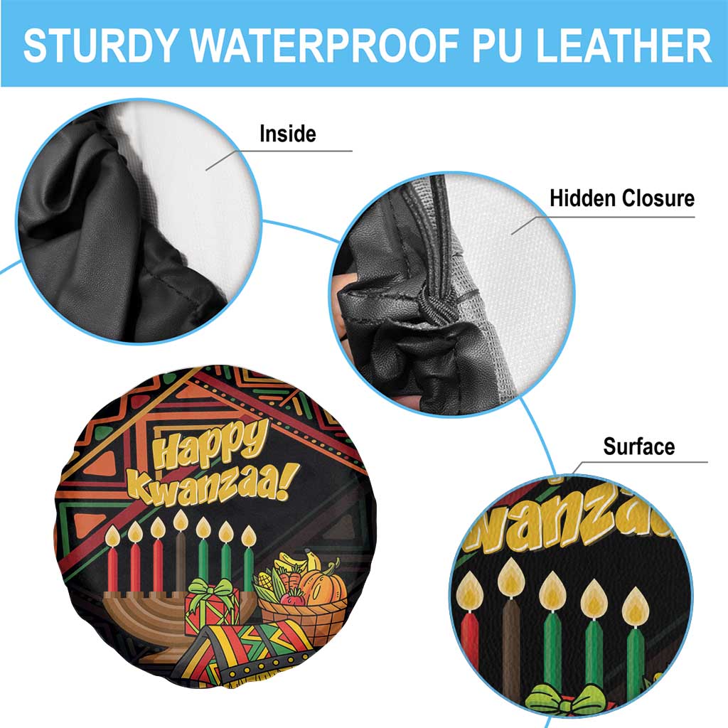 Personalized African Happy Kwanzaa Spare Tire Cover - Wonder Print Shop