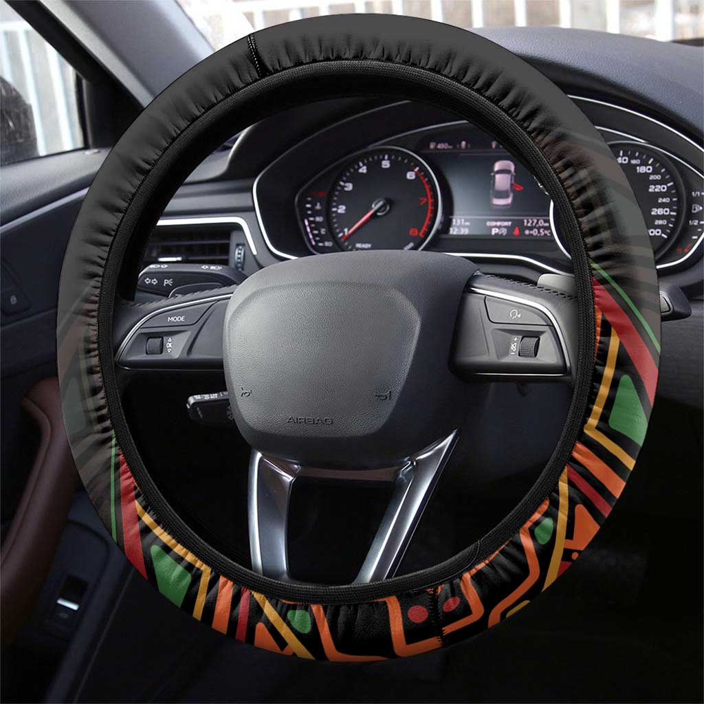 African Happy Kwanzaa Steering Wheel Cover - Wonder Print Shop