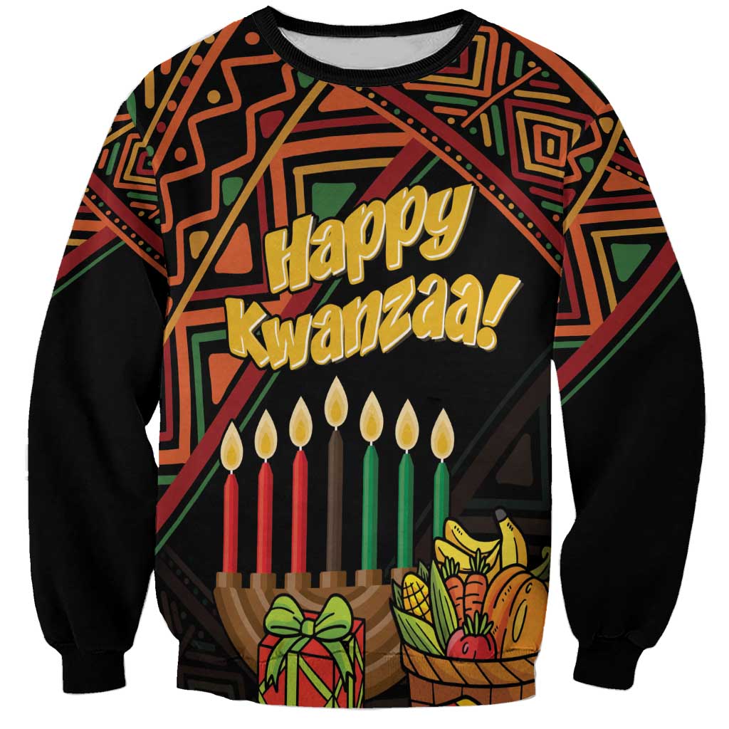Personalized African Happy Kwanzaa Sweatshirt - Wonder Print Shop