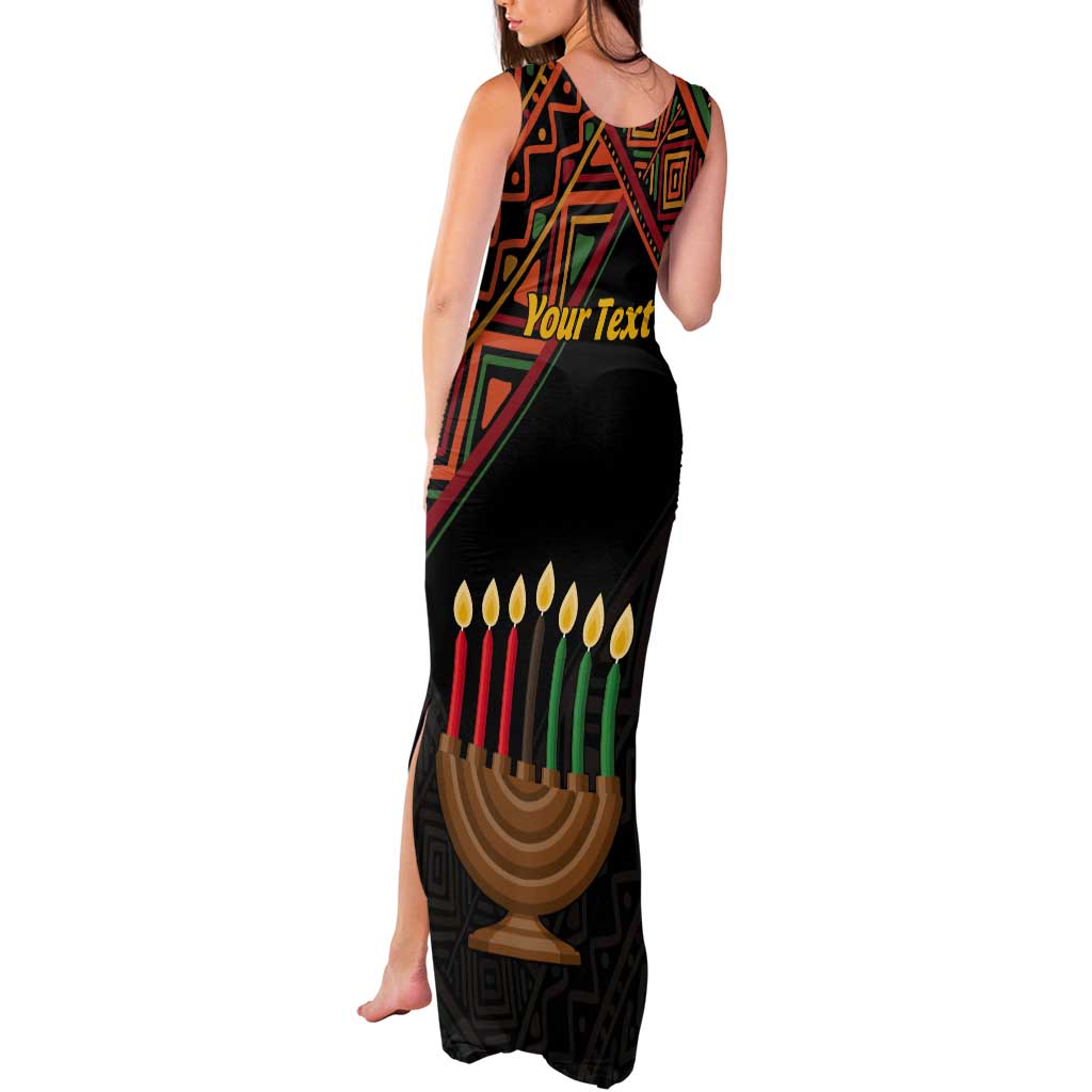 Personalized African Happy Kwanzaa Tank Maxi Dress - Wonder Print Shop