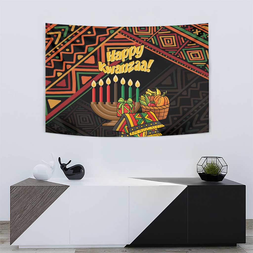 Personalized African Happy Kwanzaa Tapestry - Wonder Print Shop