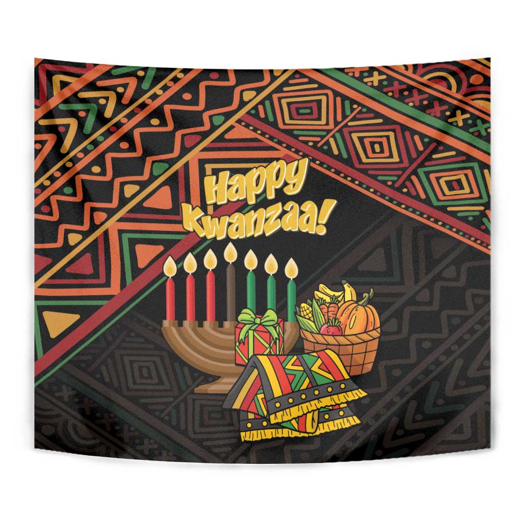 Personalized African Happy Kwanzaa Tapestry - Wonder Print Shop
