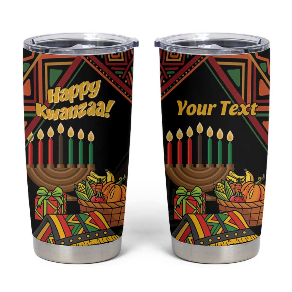 Personalized African Happy Kwanzaa Tumbler Cup - Wonder Print Shop