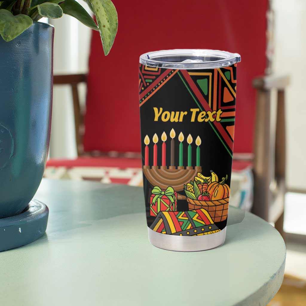 Personalized African Happy Kwanzaa Tumbler Cup - Wonder Print Shop