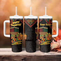 Personalized African Happy Kwanzaa Tumbler With Handle - Wonder Print Shop