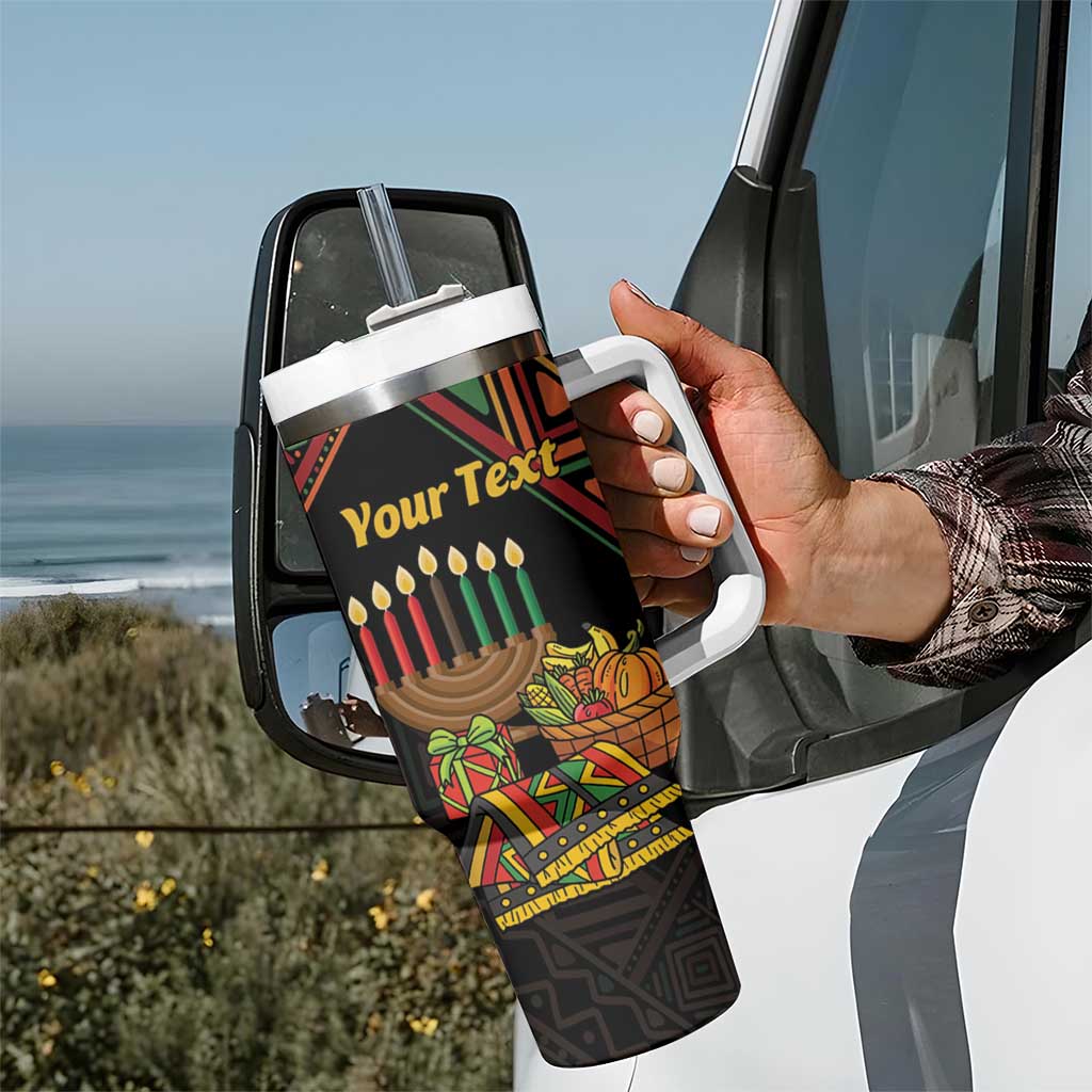 Personalized African Happy Kwanzaa Tumbler With Handle - Wonder Print Shop