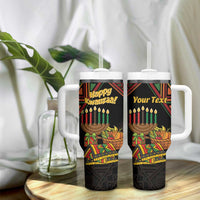Personalized African Happy Kwanzaa Tumbler With Handle - Wonder Print Shop