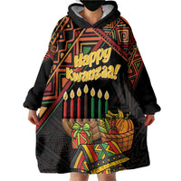 Personalized African Happy Kwanzaa Wearable Blanket Hoodie - Wonder Print Shop